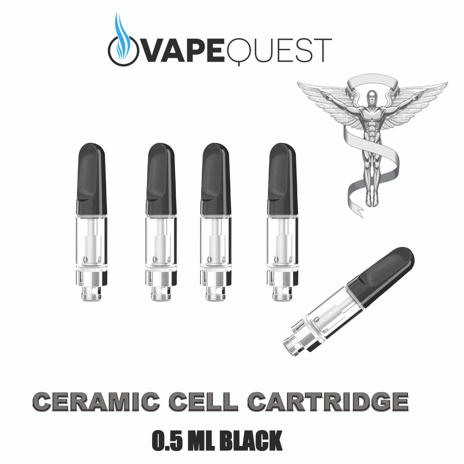 C3 Cartridge 0.5ml Ceramic Coil 510 Thick Oil Vape